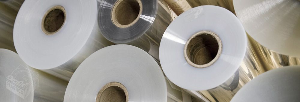 Rolls of plastic film and sheets